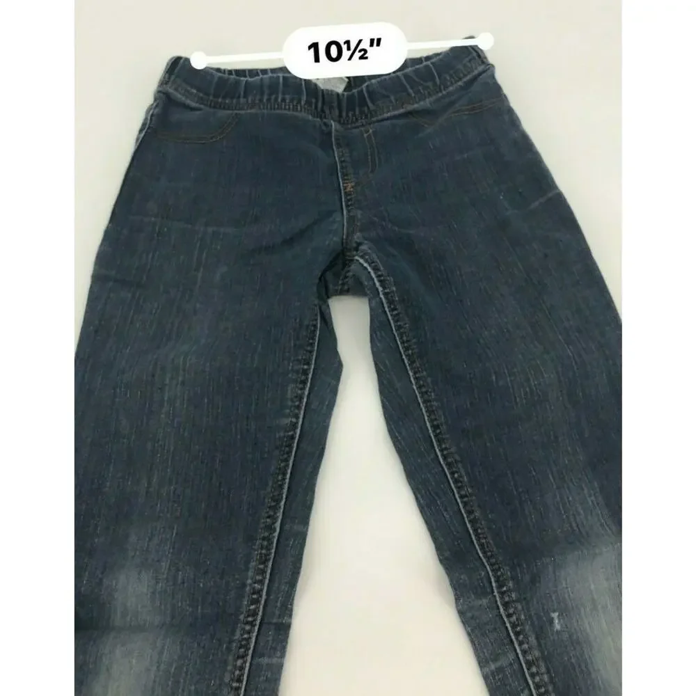 Cherokee Girl’s Faded Blue Denim Elastic Skinny Jeans Kid’s Youth Size 12